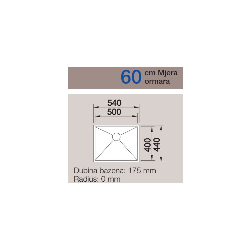 Sudoper BLANCO ZEROX 500-U