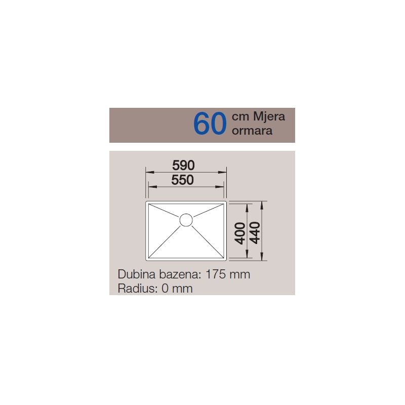 Sudoper BLANCO ZEROX 550-U