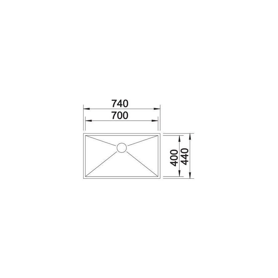 Sudoper Blanco Zerox 700-U InFino 18/10 521593