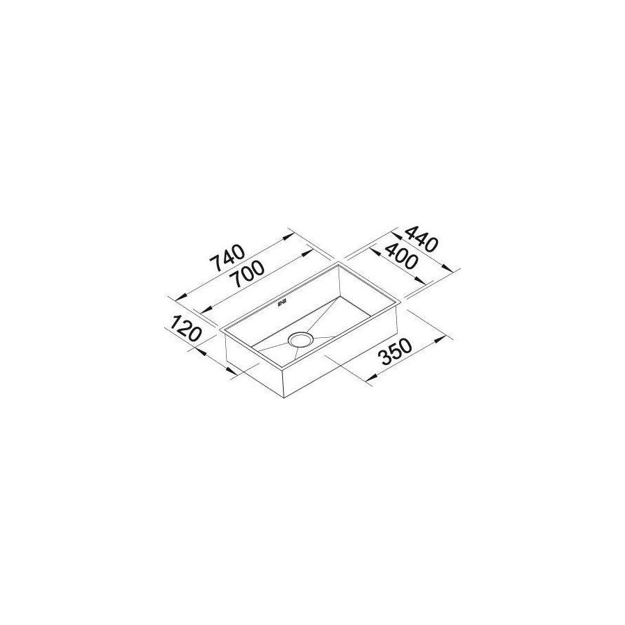 Sudoper Blanco Zerox 700-U InFino 18/10 521593