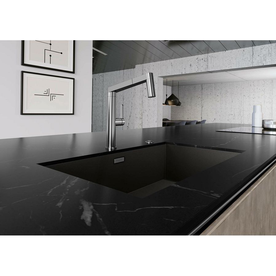 Sudoper Blanco Zerox 700-U InFino Dark Steel bez dalj. 526244