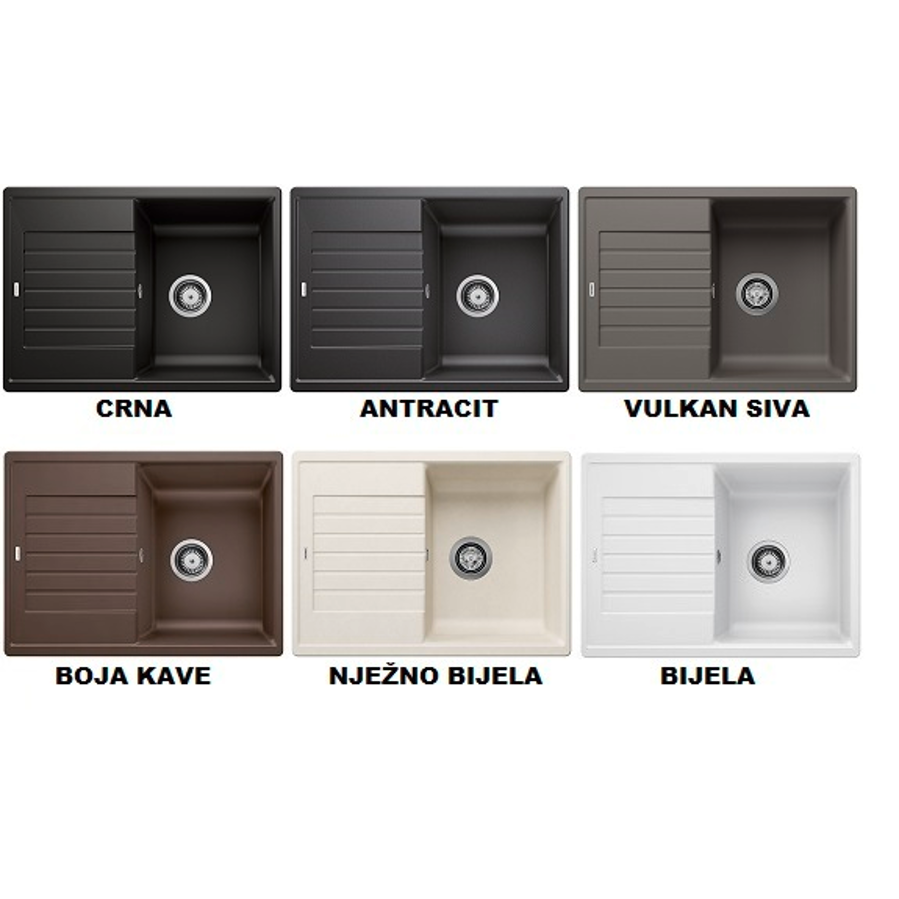 Sudoper Blanco Zia 45S Compact bez dalj.