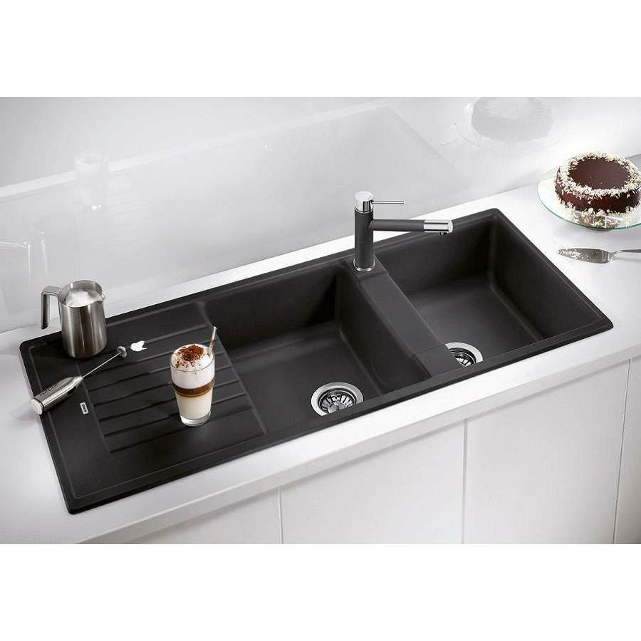 Sudoper Blanco Zia 8S antracit bez dalj. 515605