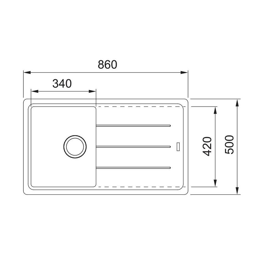 Sudoper Franke Basis BFG 611-86 sahara 114.0370.150
