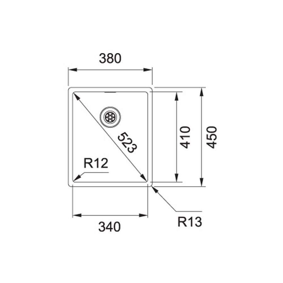 Sudoper Franke BOX BXX210/110-34 127.0369.056