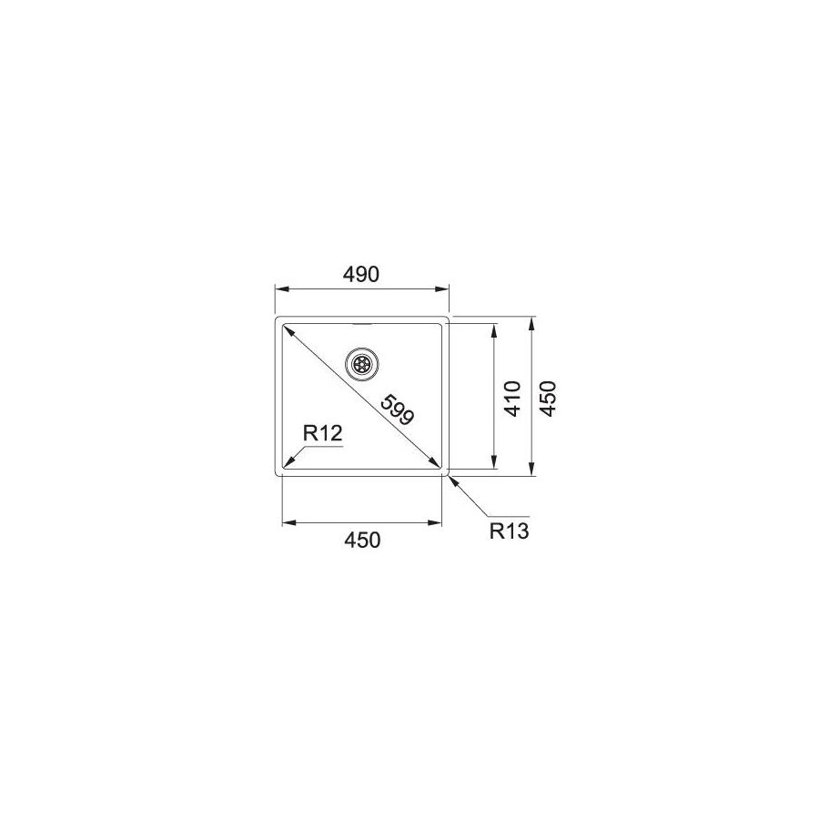 Sudoper Franke BOX BXX210/110-45 127.0369.250