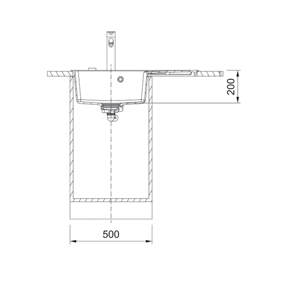 Sudoper Franke Centro 2.0 CNG 611-78 A Black Collection desni