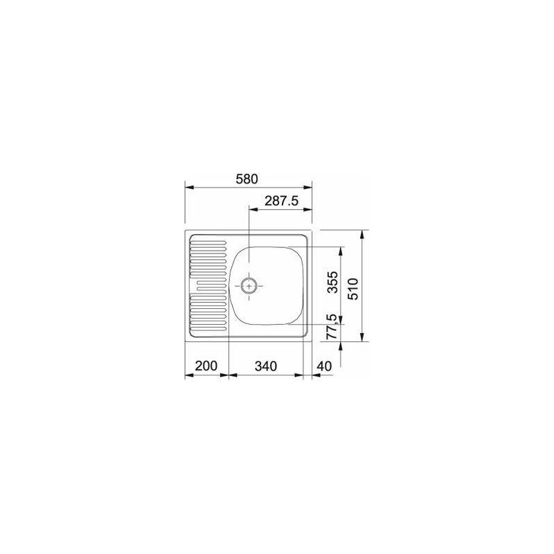 Sudoper Franke Eurostar ETN 611-58