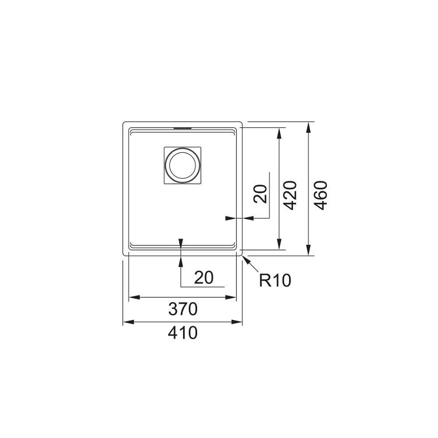 Sudoper Franke Kubus 2 KNG 110-37