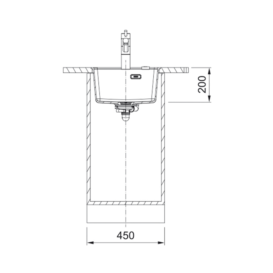 Sudoper Franke Maris 2.0 MRG 110-37 TL A Black Collection 125.0683.238