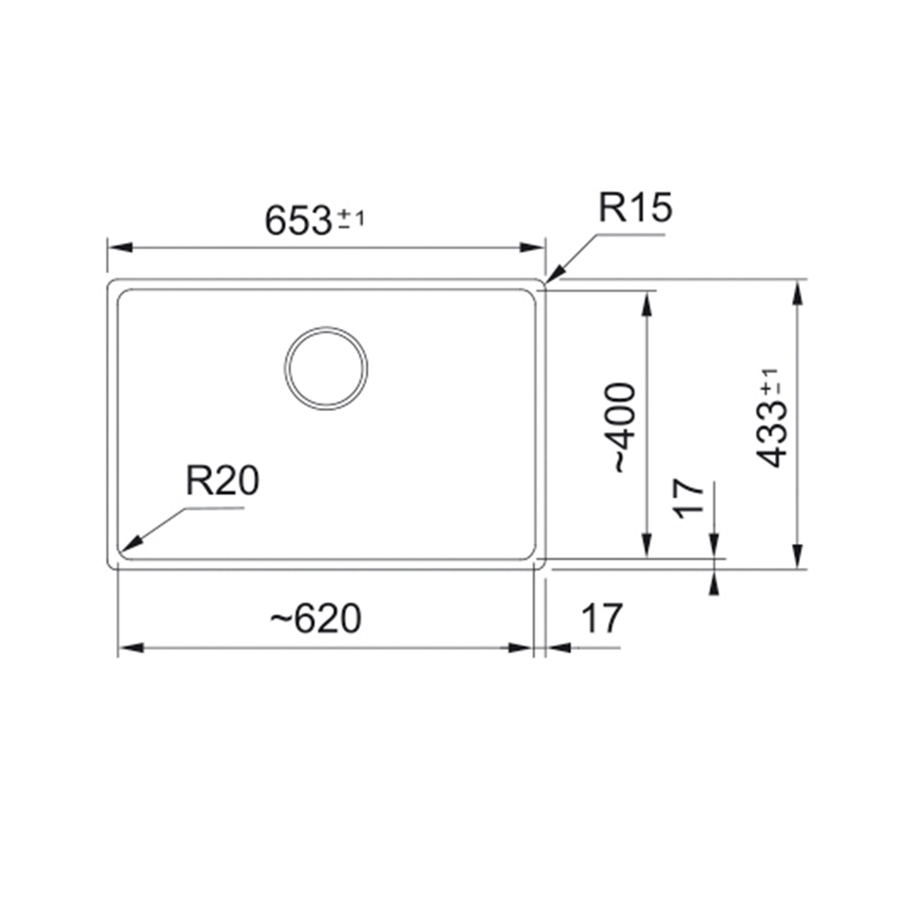 Sudoper Franke Maris 2.0 MRG 110-62 crni 125.0686.724