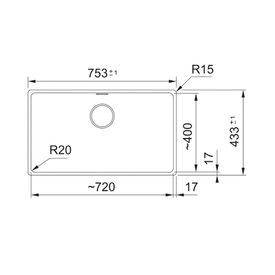 Sudoper Franke Maris 2.0 MRG 110-72 crni 125.0686.638