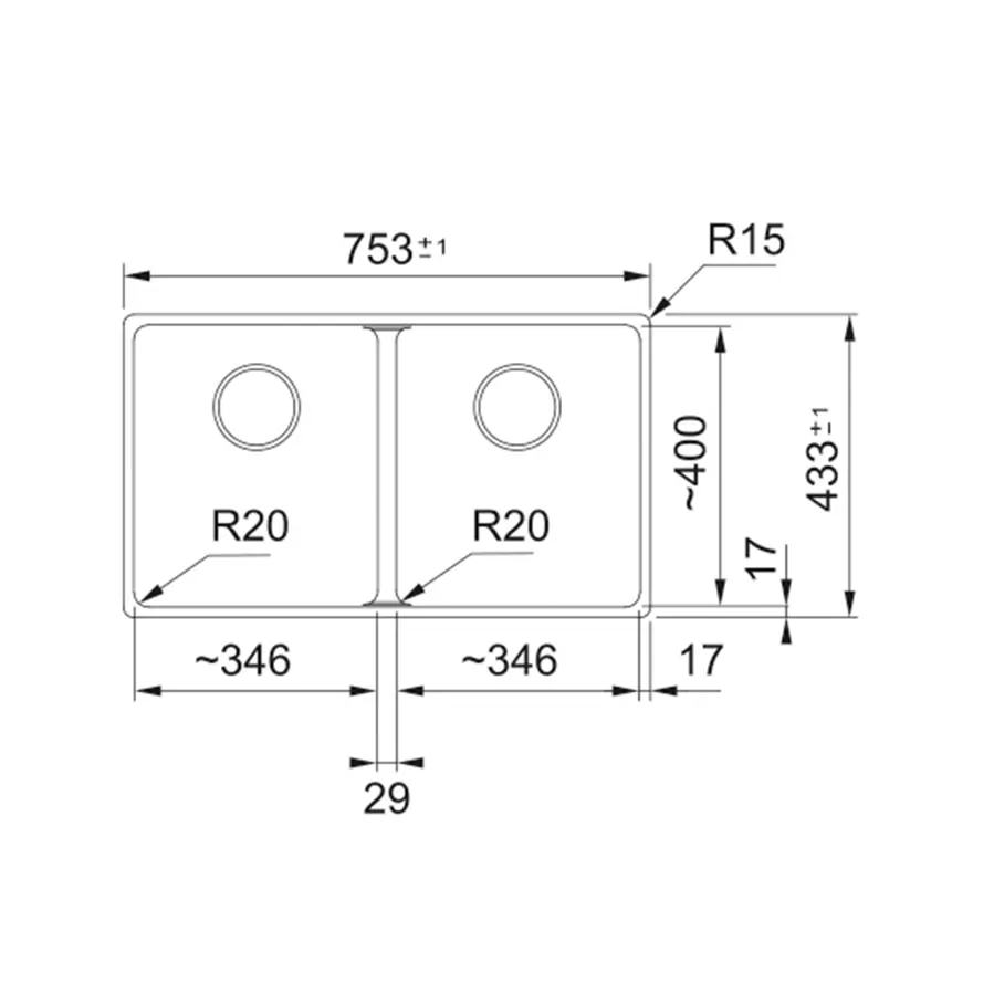 Sudoper Franke Maris 2.0 MRG 120-35-35 Black Collection 125.0686.731
