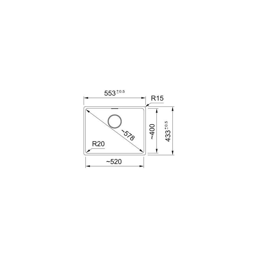 Sudoper Franke Maris 2.0 MRG 210-52 A Black Collection 135.0683.051