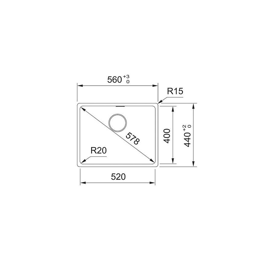 Sudoper Franke Maris 2.0 MRG 610-52 crni 114.0661.659