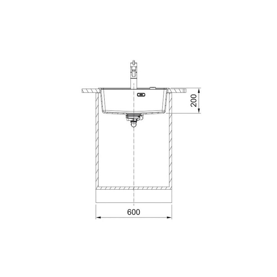 Sudoper Franke Maris 2.0 MRG 610-52 TL A Black Collection 114.0659.124