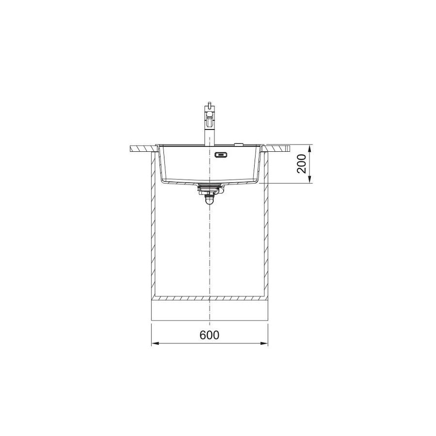 Sudoper Franke Maris 2.0 MRG 610-52 TL crni 114.0661.643
