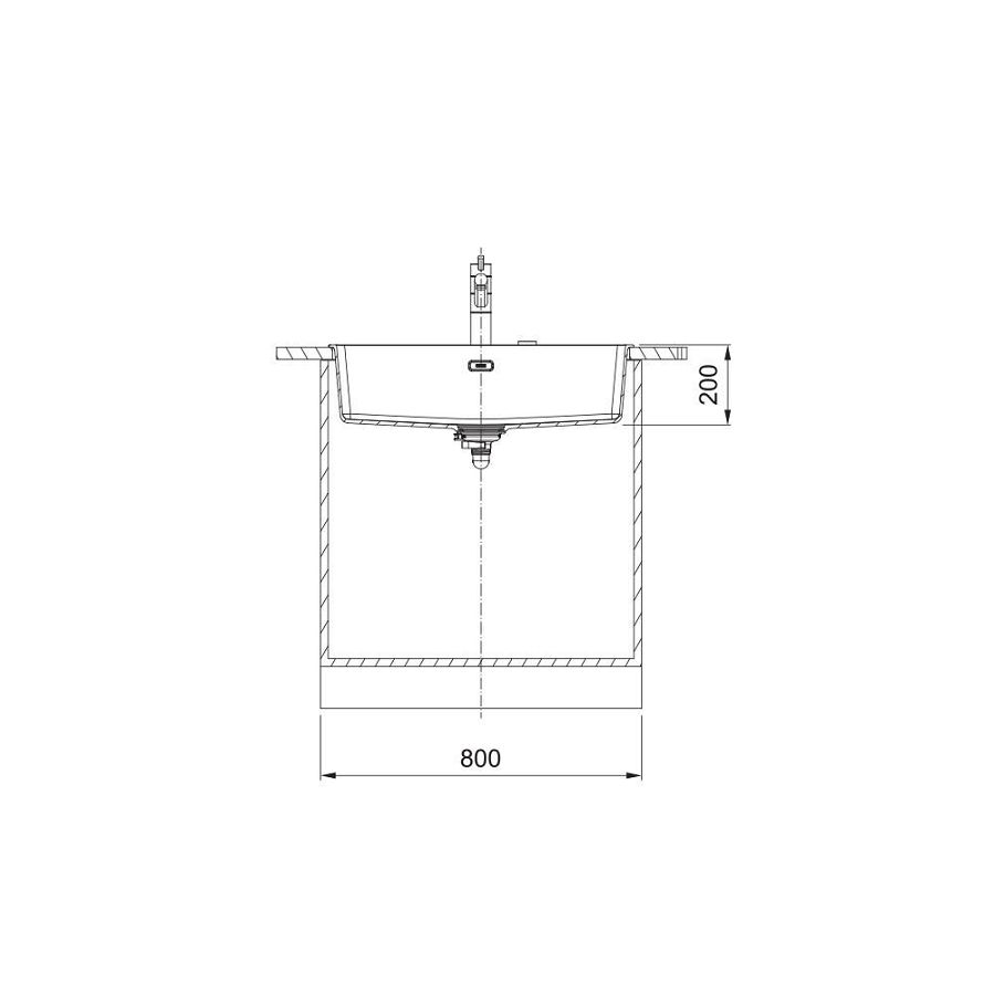 Sudoper Franke Maris 2.0 MRG 610-72 Black Collection 114.0661.650