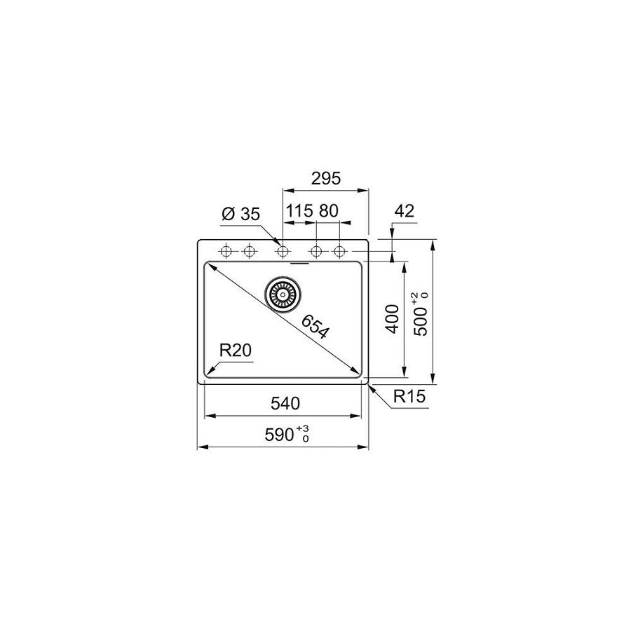 Sudoper Franke Maris MRG 610-54 FTL 114.0661.703