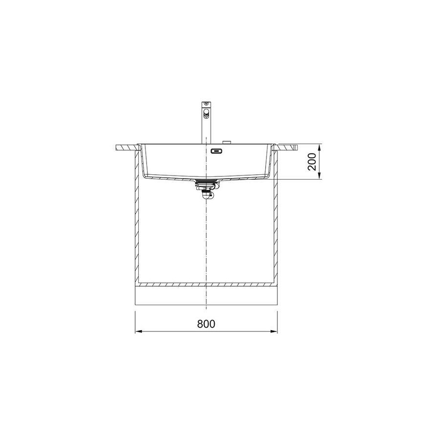 Sudoper Franke Maris MRG 610-73 FTL crni 114.0661.711