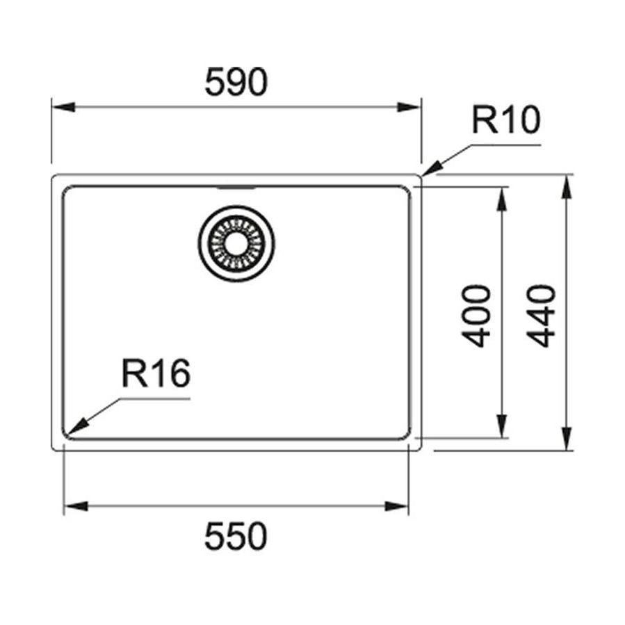 Sudoper Franke Maris MRX 110-55 122.0553.947