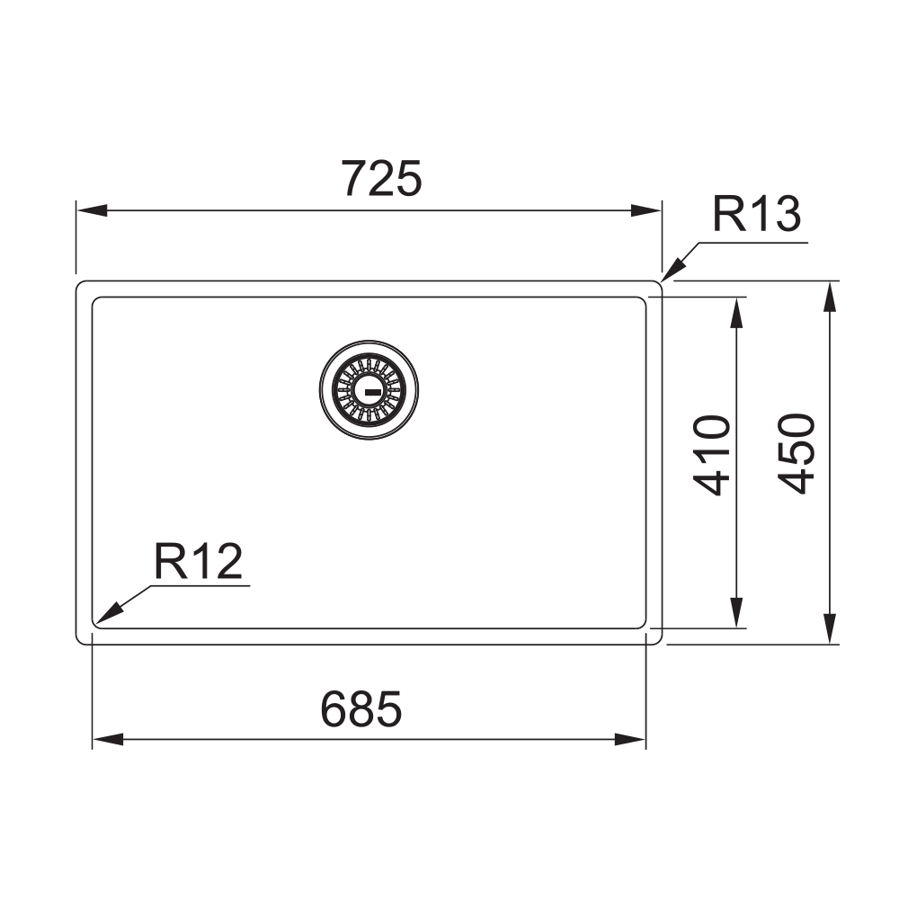 Sudoper Franke Masterpiece BXM 210/110-68 antracit 127.0650.364