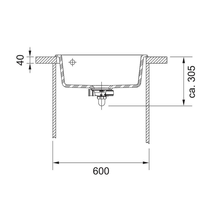 Sudoper Franke Mythos MTK 610-58 crni 124.0335.851