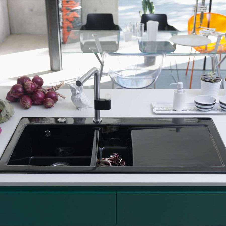 Sudoper Franke Mythos MTK 651-100 crni desno ocjeđivač 124.0335.872