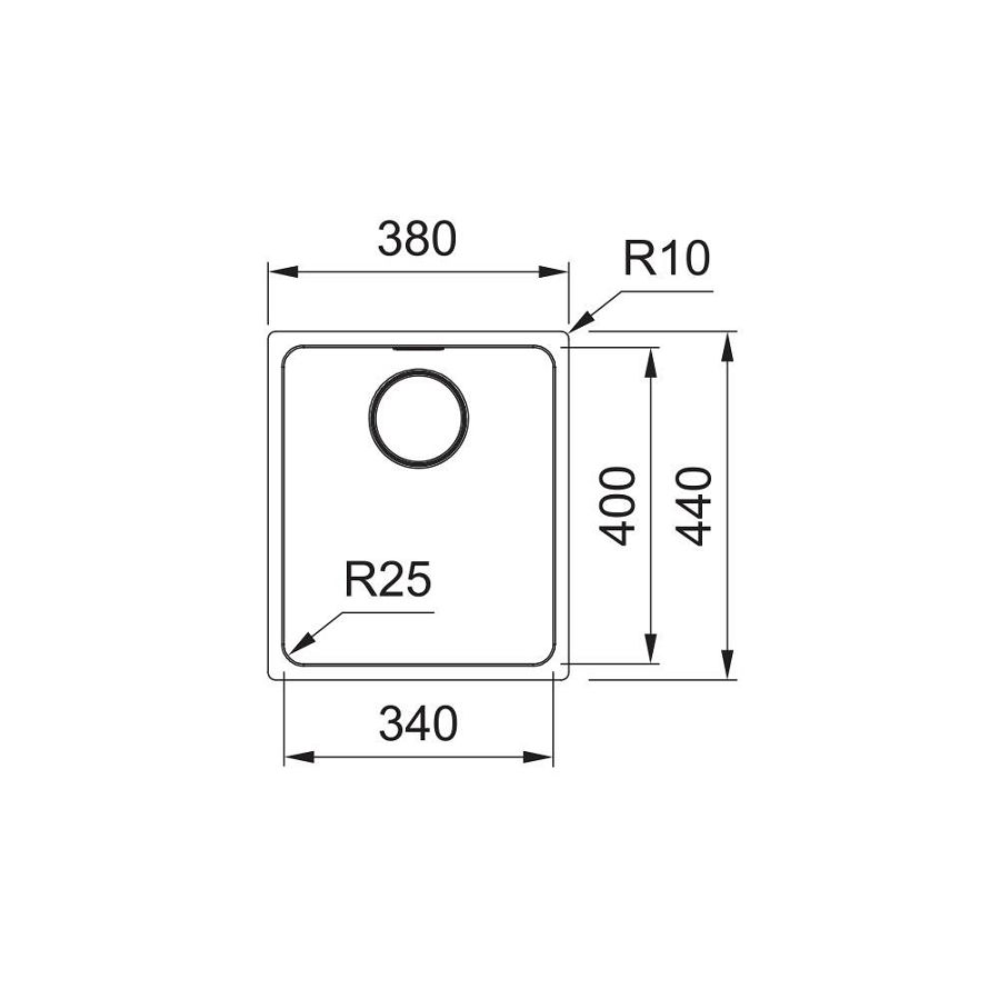 Sudoper Franke Mythos MYX 110-34 122.0625.056