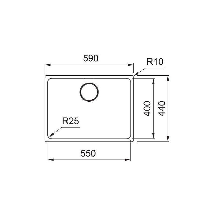 Sudoper Franke Mythos MYX 110-55 122.0625.058