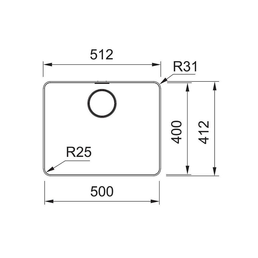 Sudoper Franke Mythos MYX 210-50 127.0618.826