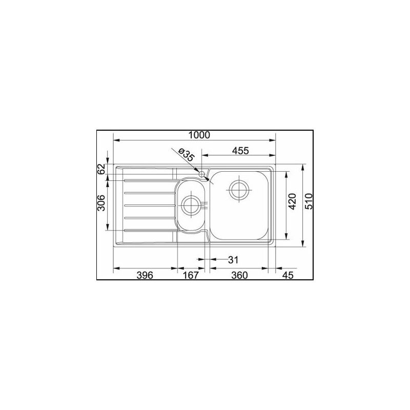 Sudoper Franke Neptun NEX 651 desni