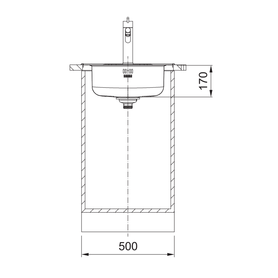 Sudoper Franke Rotondo ROX 610-39 inox 101.0714.034