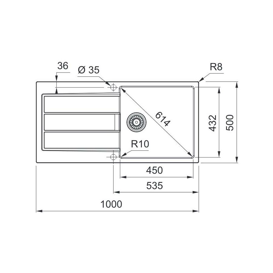 Sudoper Franke Sirius S2D 611-100