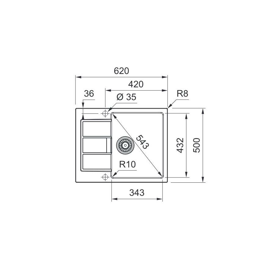 Sudoper Franke Sirius S2D 611-62