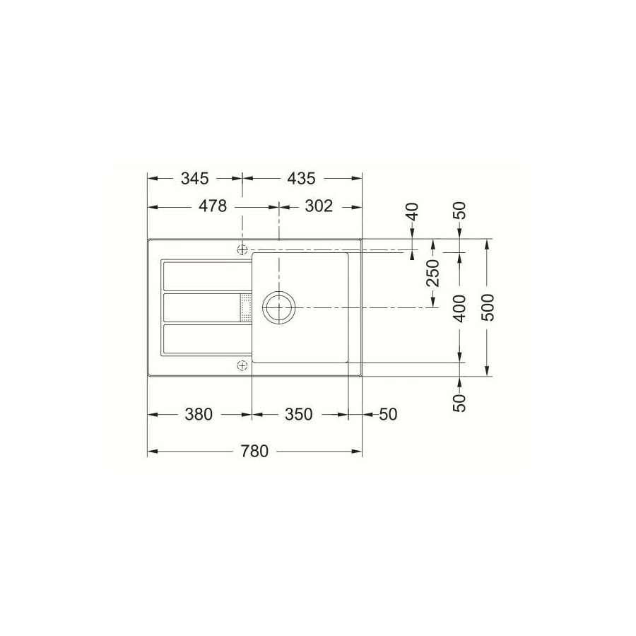 Sudoper Franke Sirius S2D 611-78