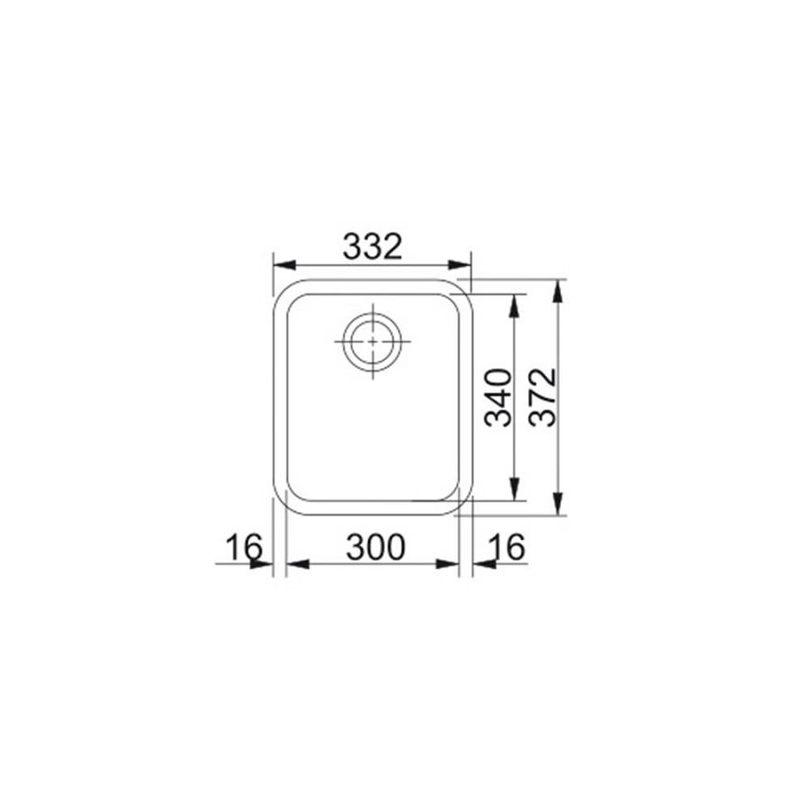 Sudoper Franke Sottotop GAX 110-30 122.0021.439