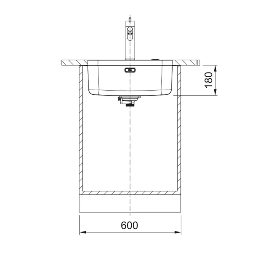 Sudoper Franke Sottotop SRX 110-50 inox 122.0706.563