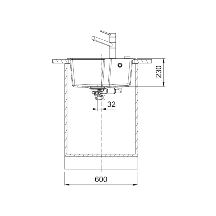 Sudoper Franke Urban 2.0 UBG 610-50 A crni 114.0682.644