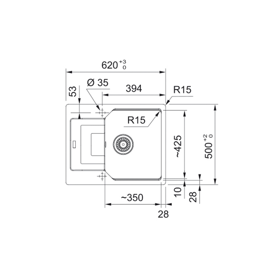 Sudoper Franke Urban 2.0 UBG 611-62 A Kašmir 114.0682.547