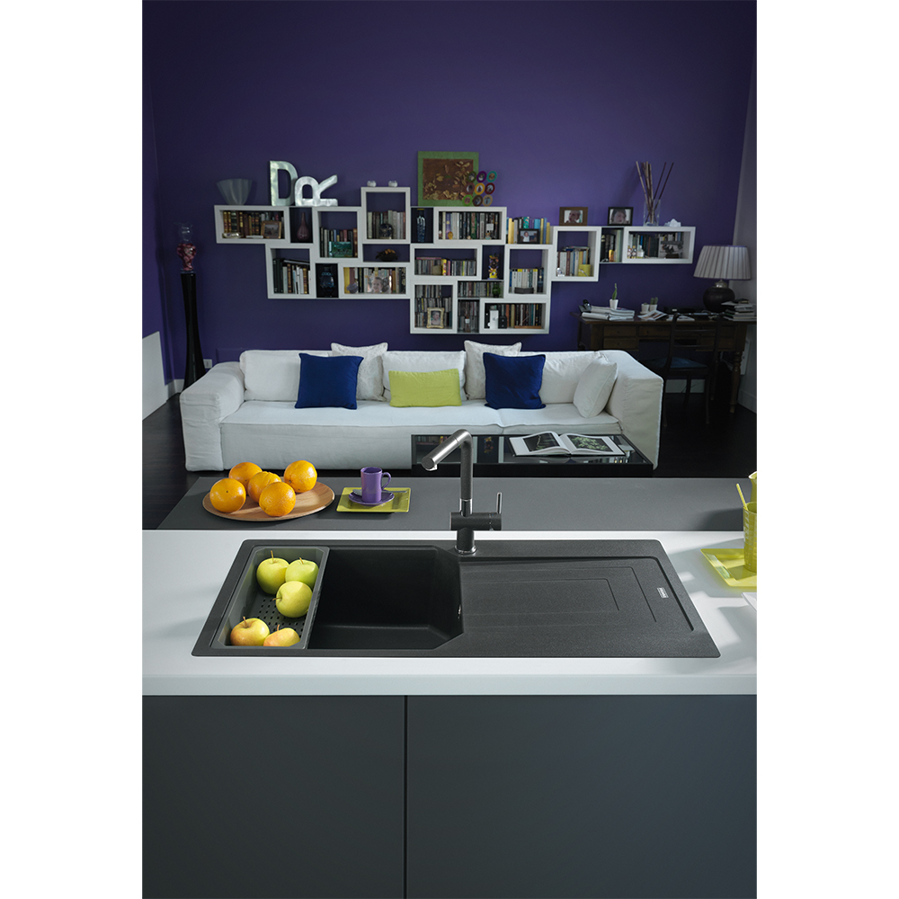 Sudoper Franke Urban UBG 611-100 A mat crni 114.0682.527