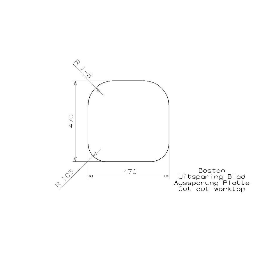 Sudoper Reginox Boston (R)