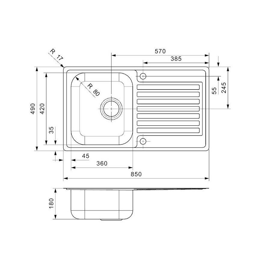 Sudoper Reginox Centurio L10 (L) Elite