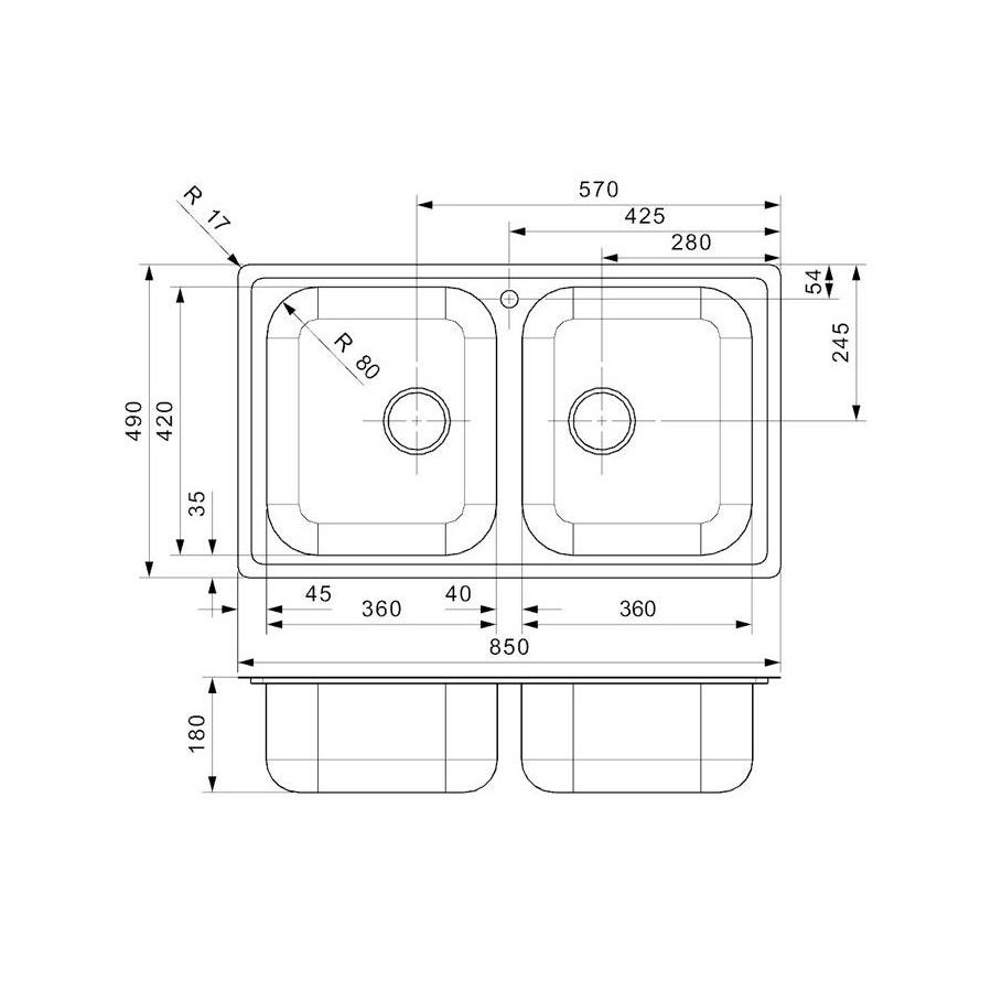 Sudoper Reginox Centurio L20 (L) Elite