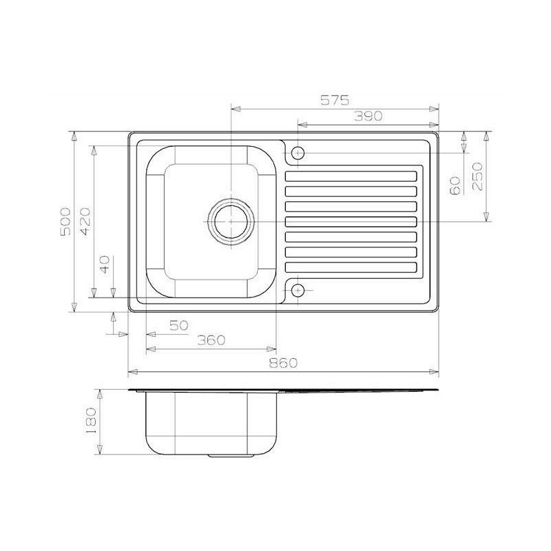 Sudoper Reginox Centurio R10 Lux