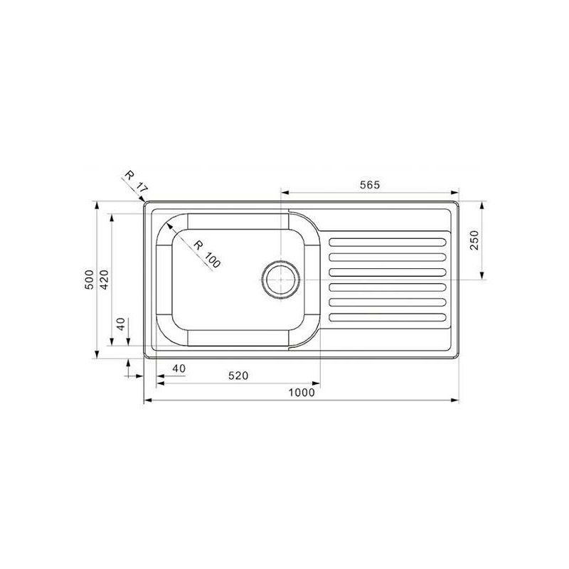 Sudoper Reginox Minister 10(R)LUX