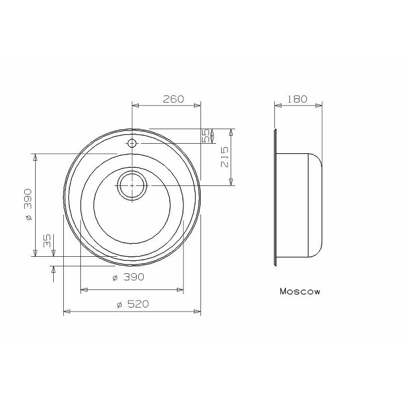 Sudoper Reginox Moscow OKG
