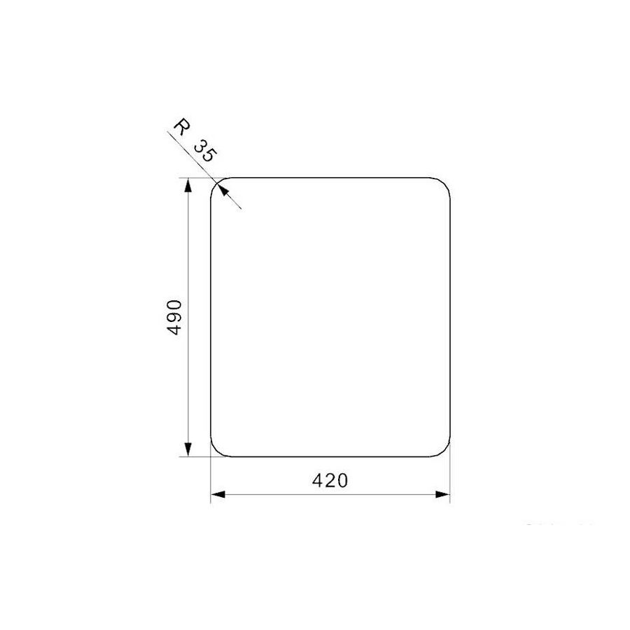 Sudoper Reginox Ohio L40x40TW