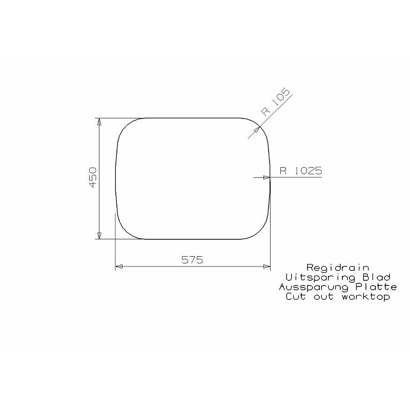 Sudoper Reginox REGIDRAIN