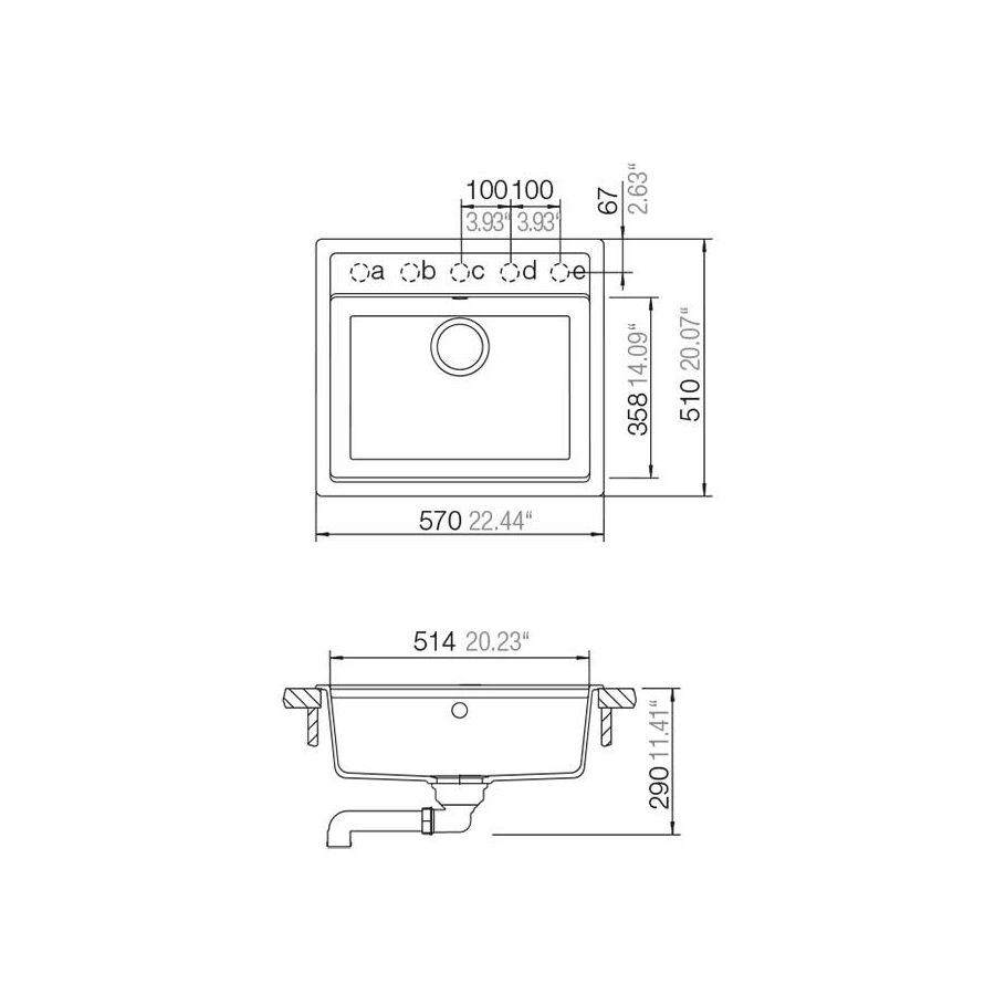 Sudoper Schock MONO N-100